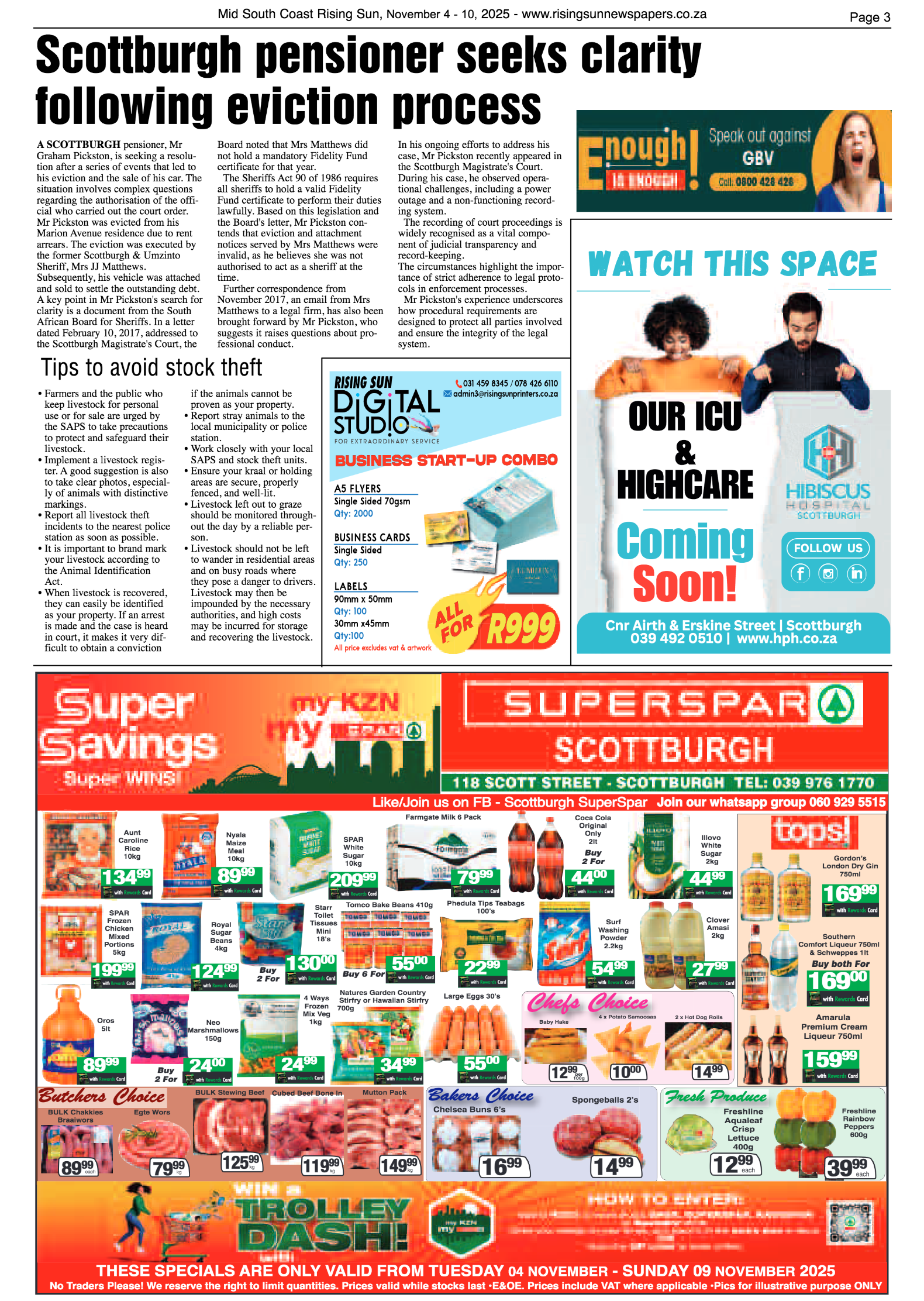Mid South Coast Rising Sun E-Paper, November 4,  2025 page 3