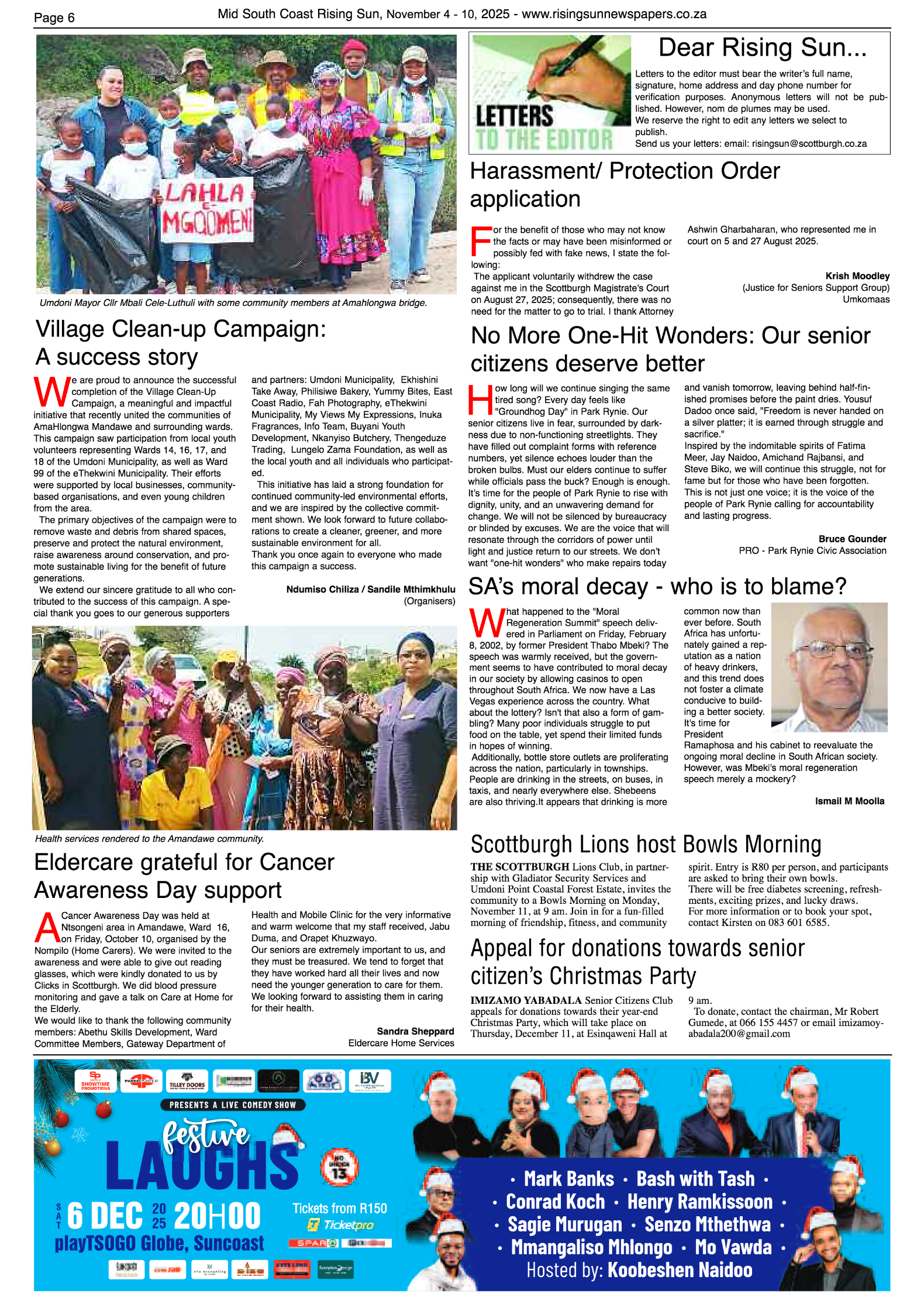 Mid South Coast Rising Sun E-Paper, November 4,  2025 page 6