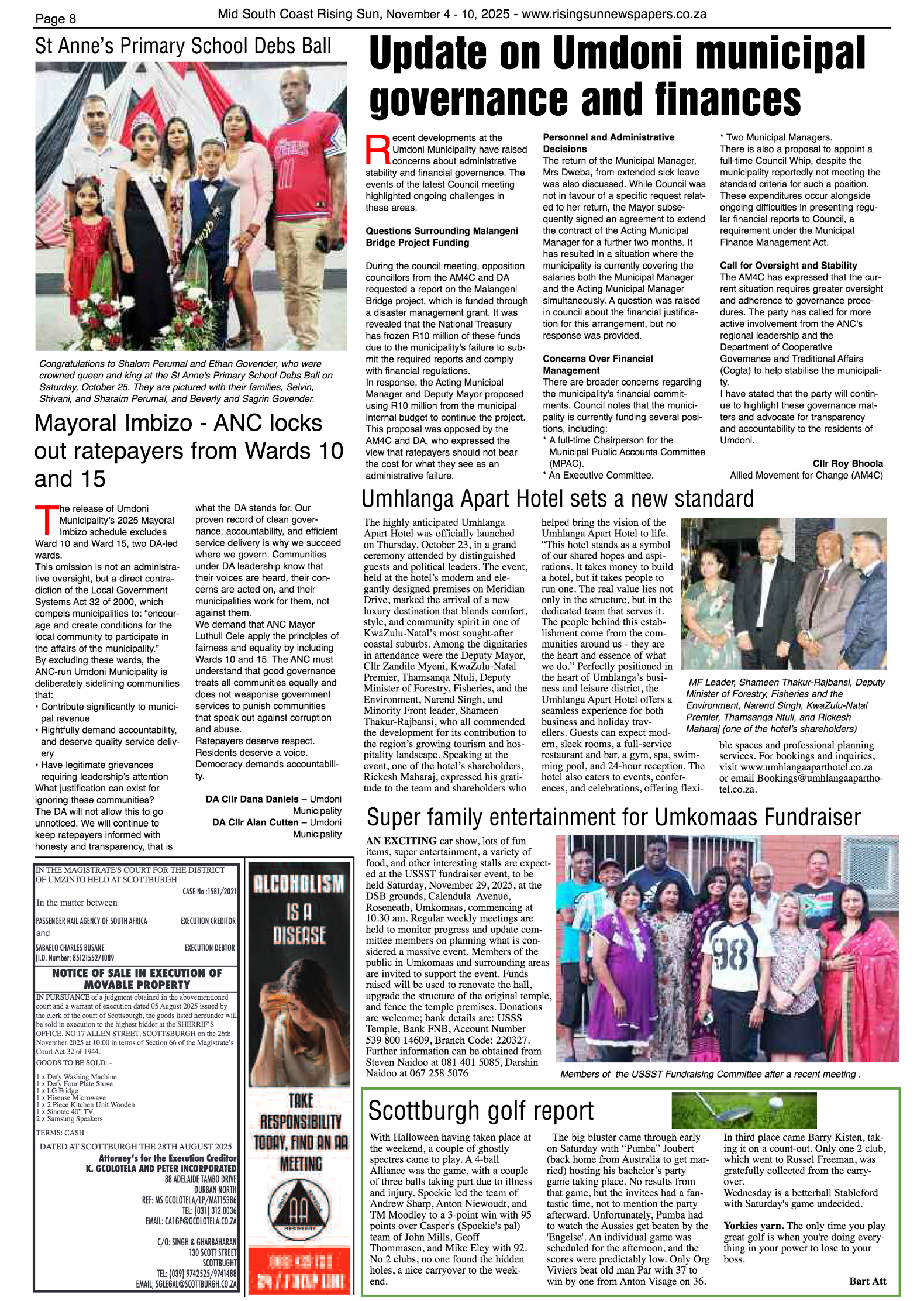 Mid South Coast Rising Sun E-Paper, November 4,  2025 page 8