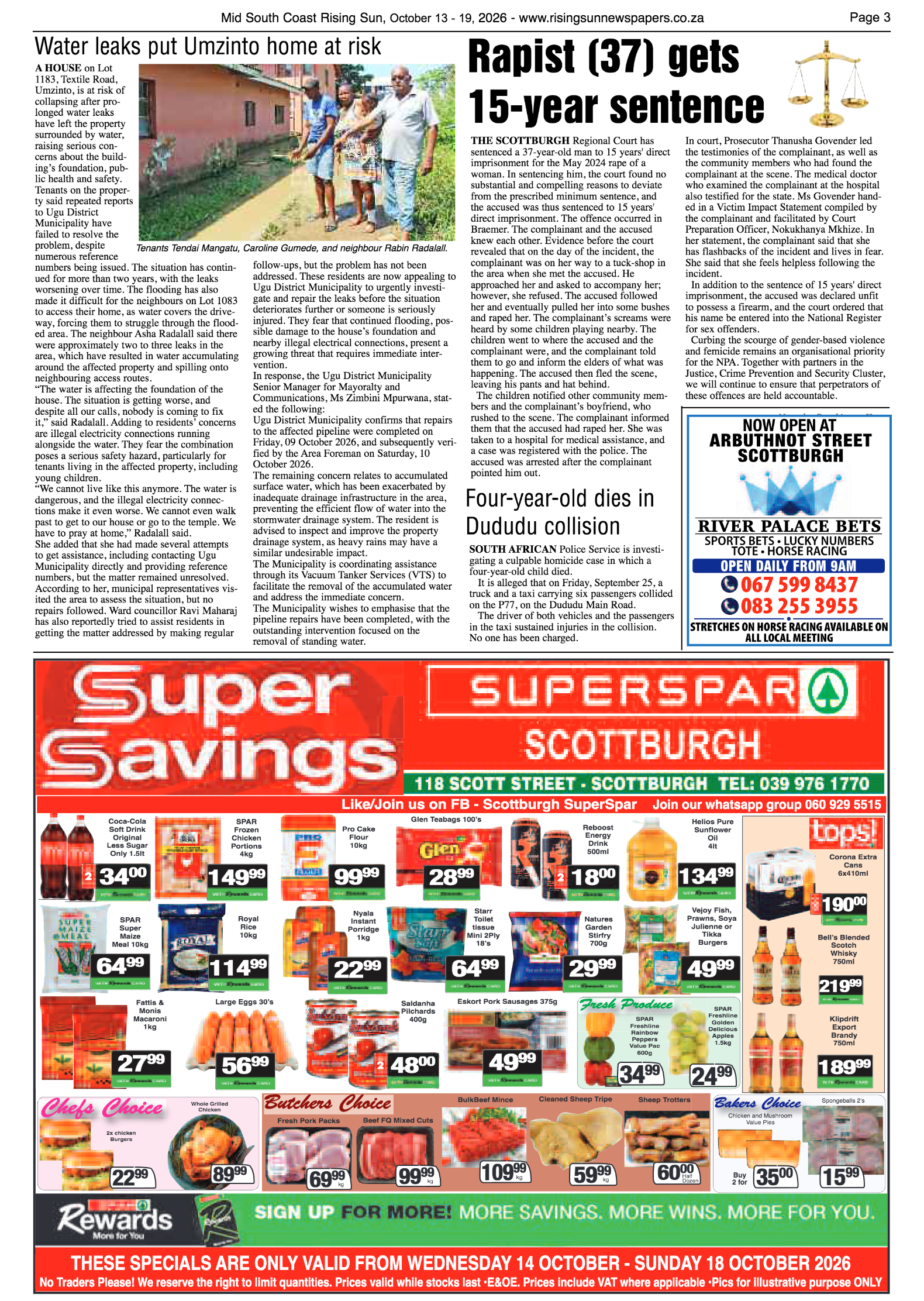 Mid South Coast Rising Sun E-Paper, October 13, 2026 | Rising Sun ...