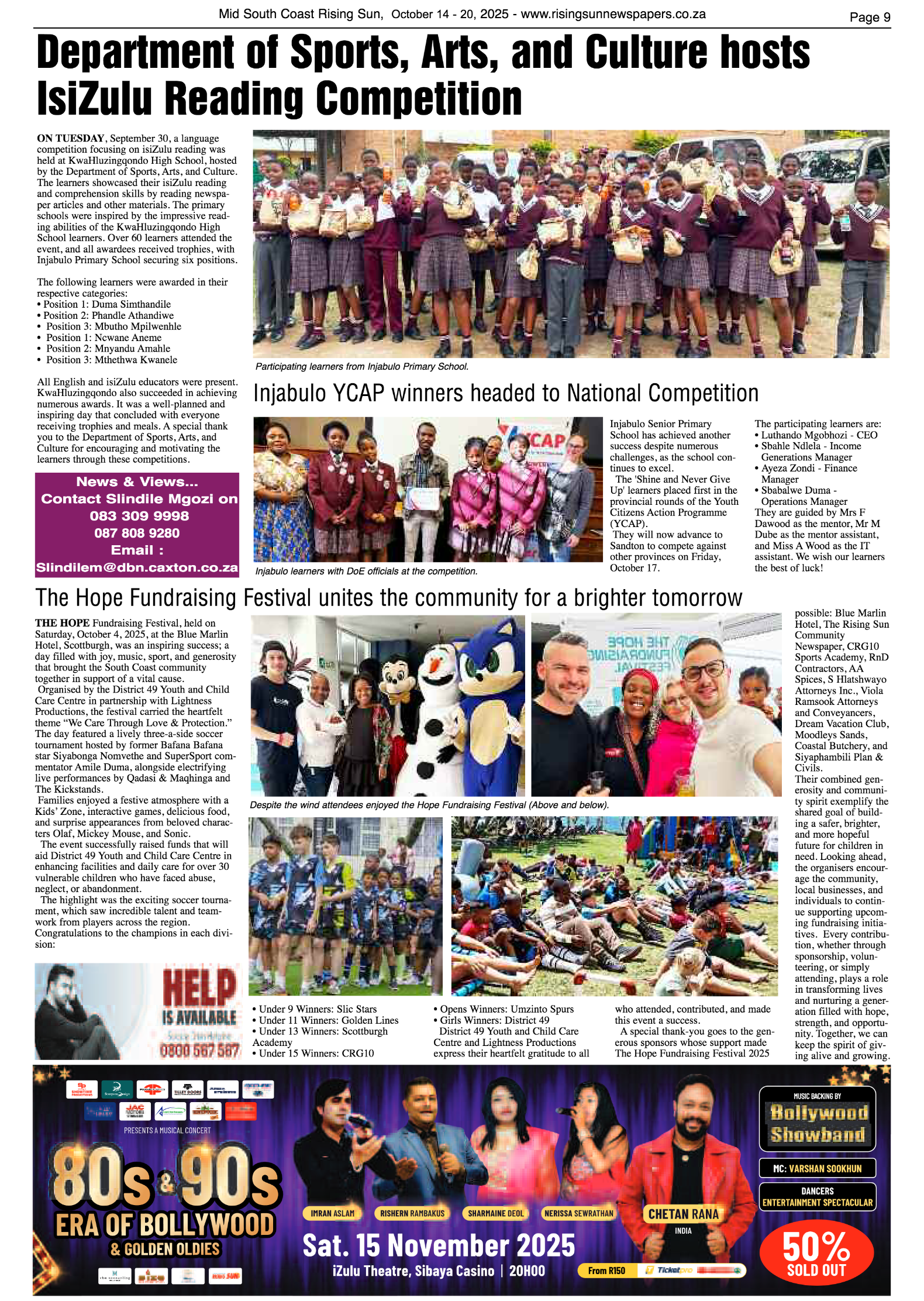 Mid South Coast Rising Sun E-Paper, October 14, 2025 page 9