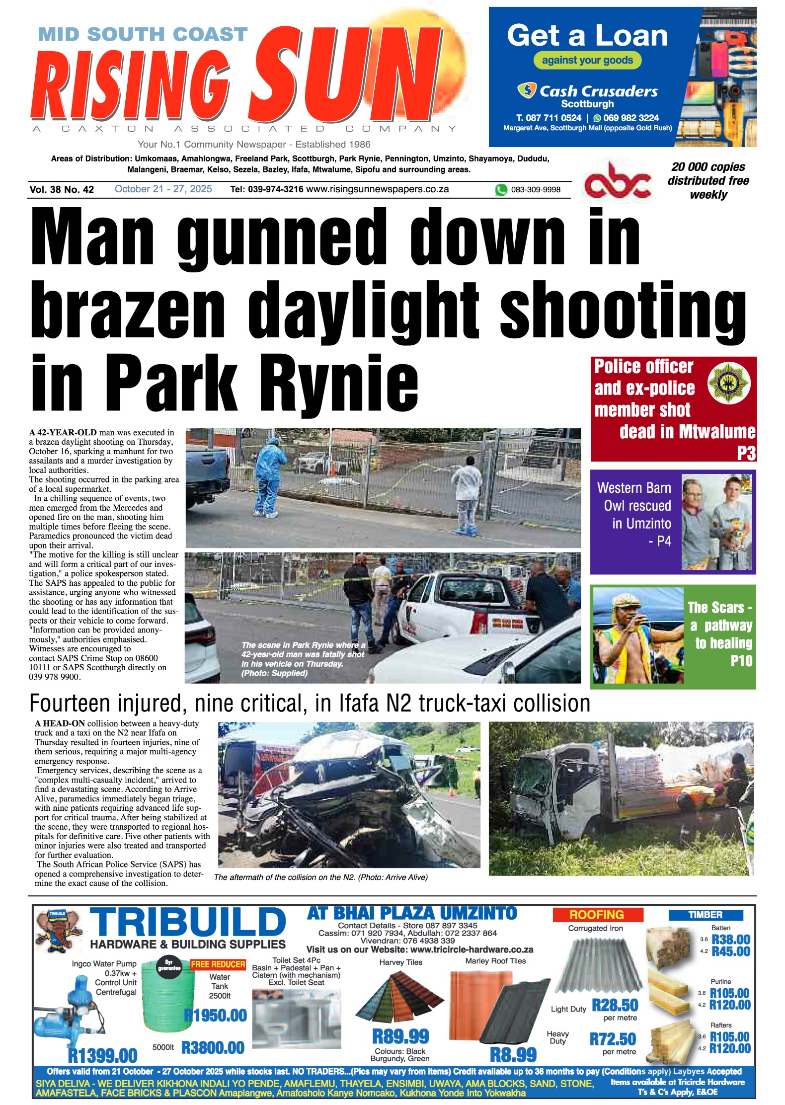 Mid South Coast Rising Sun E-Paper, October 21, 2025 page 1