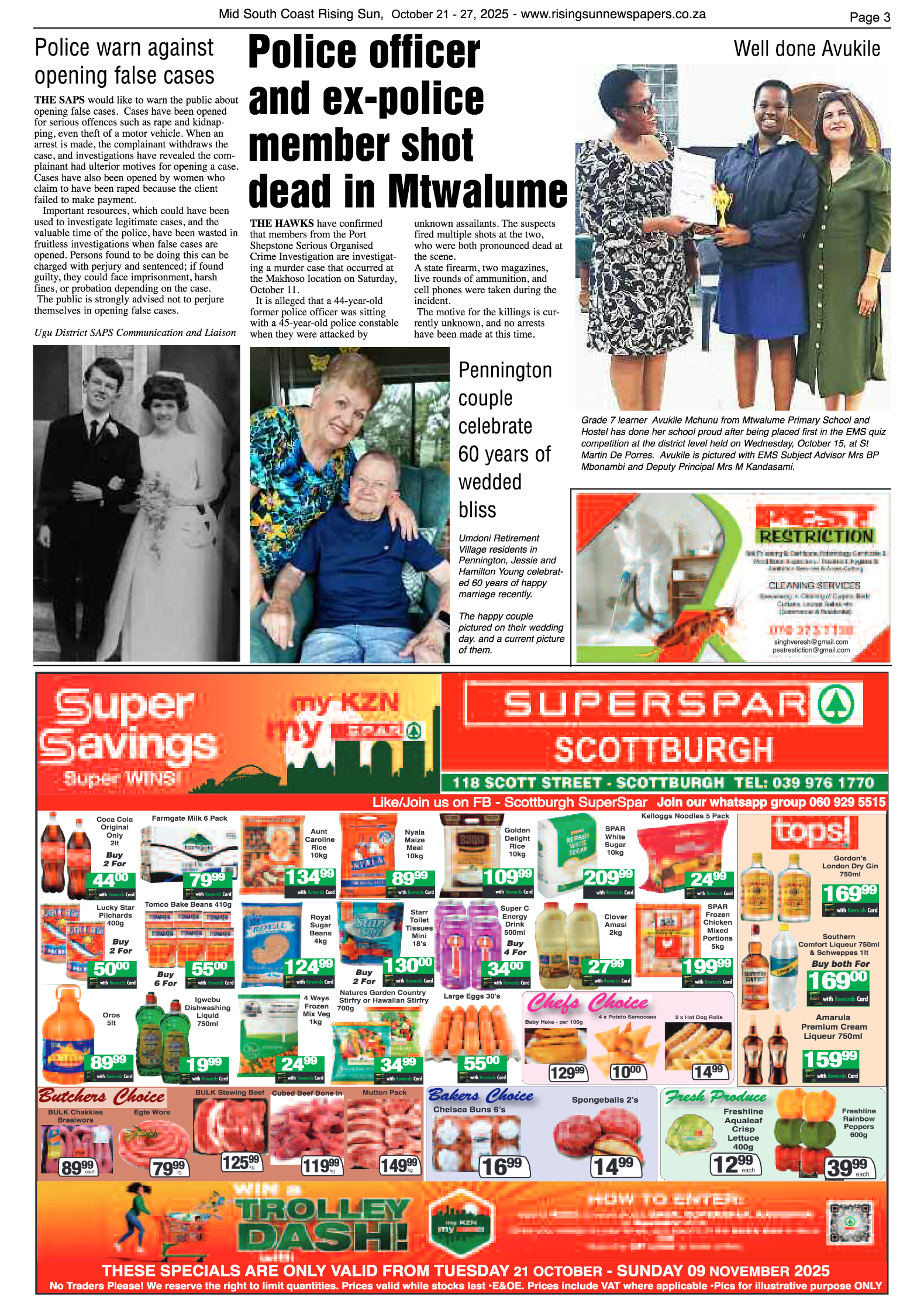 Mid South Coast Rising Sun E-Paper, October 21, 2025 page 3