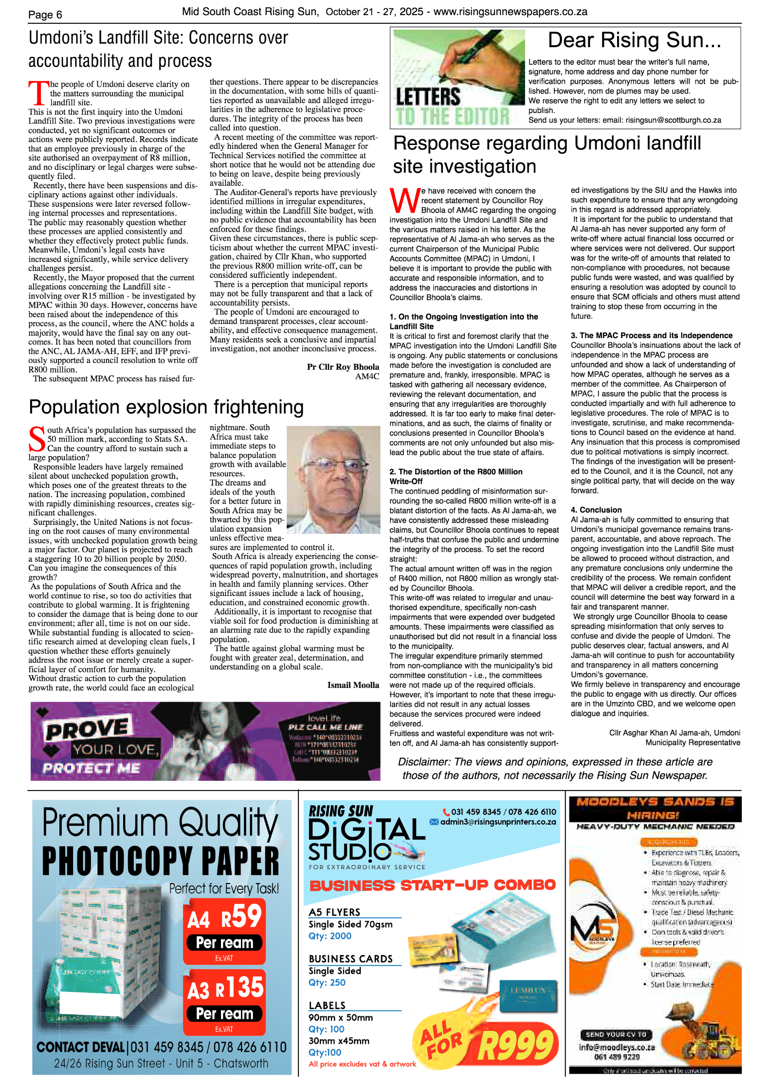 Mid South Coast Rising Sun E-Paper, October 21, 2025 page 6