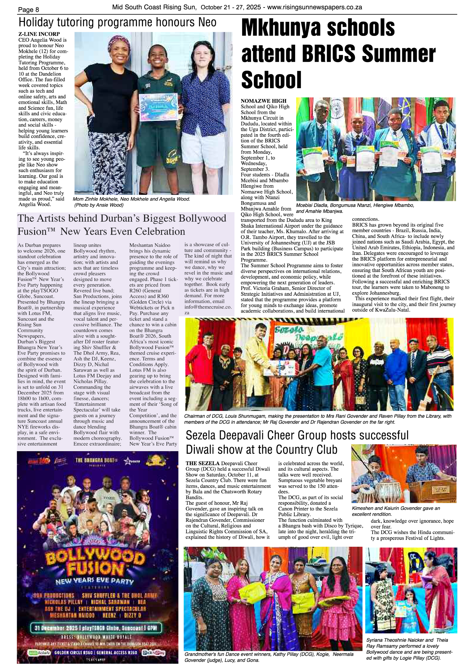 Mid South Coast Rising Sun E-Paper, October 21, 2025 page 8