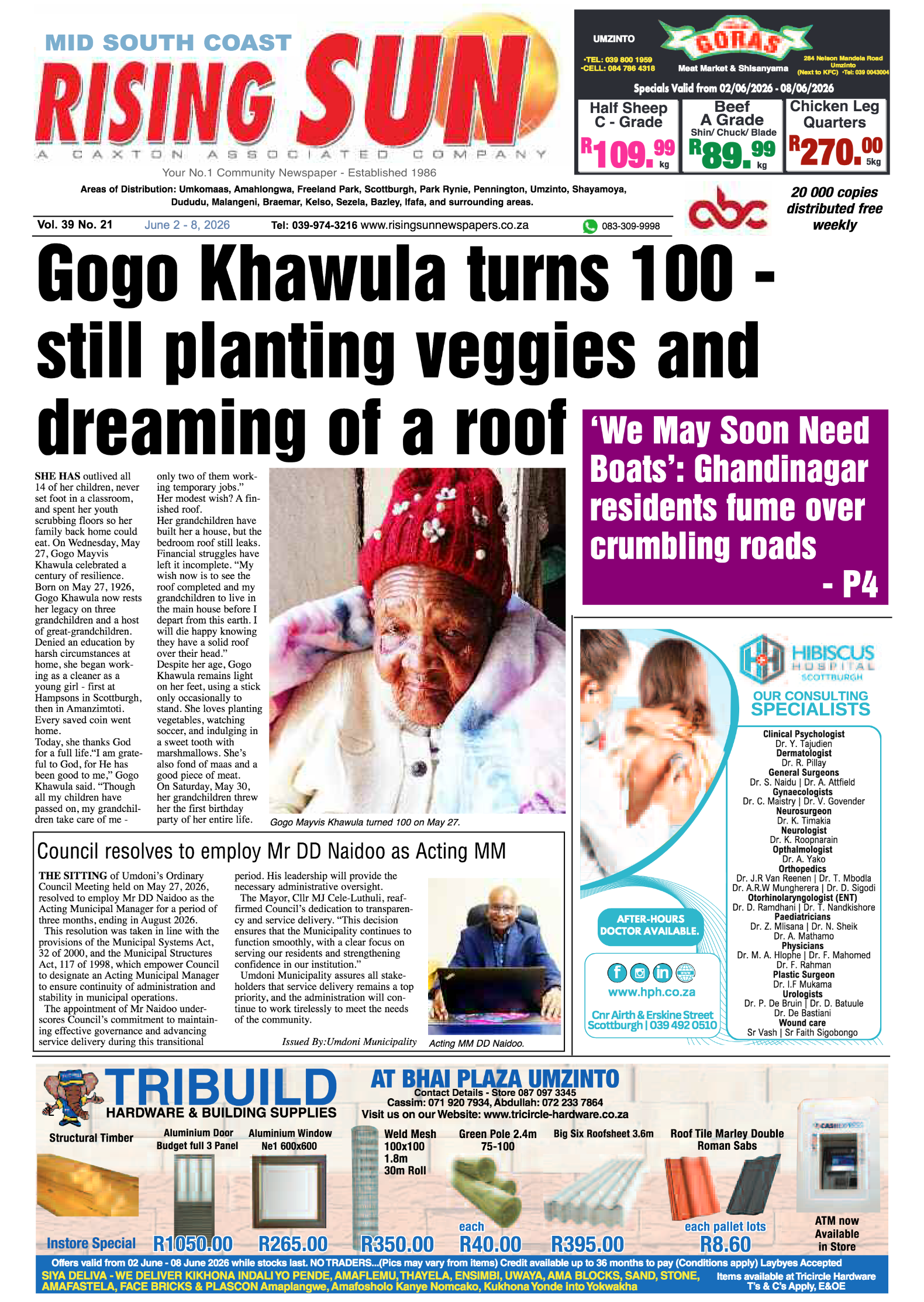 Mid South Coast Rising Sun E-Paper, June 2, 2026 page 1