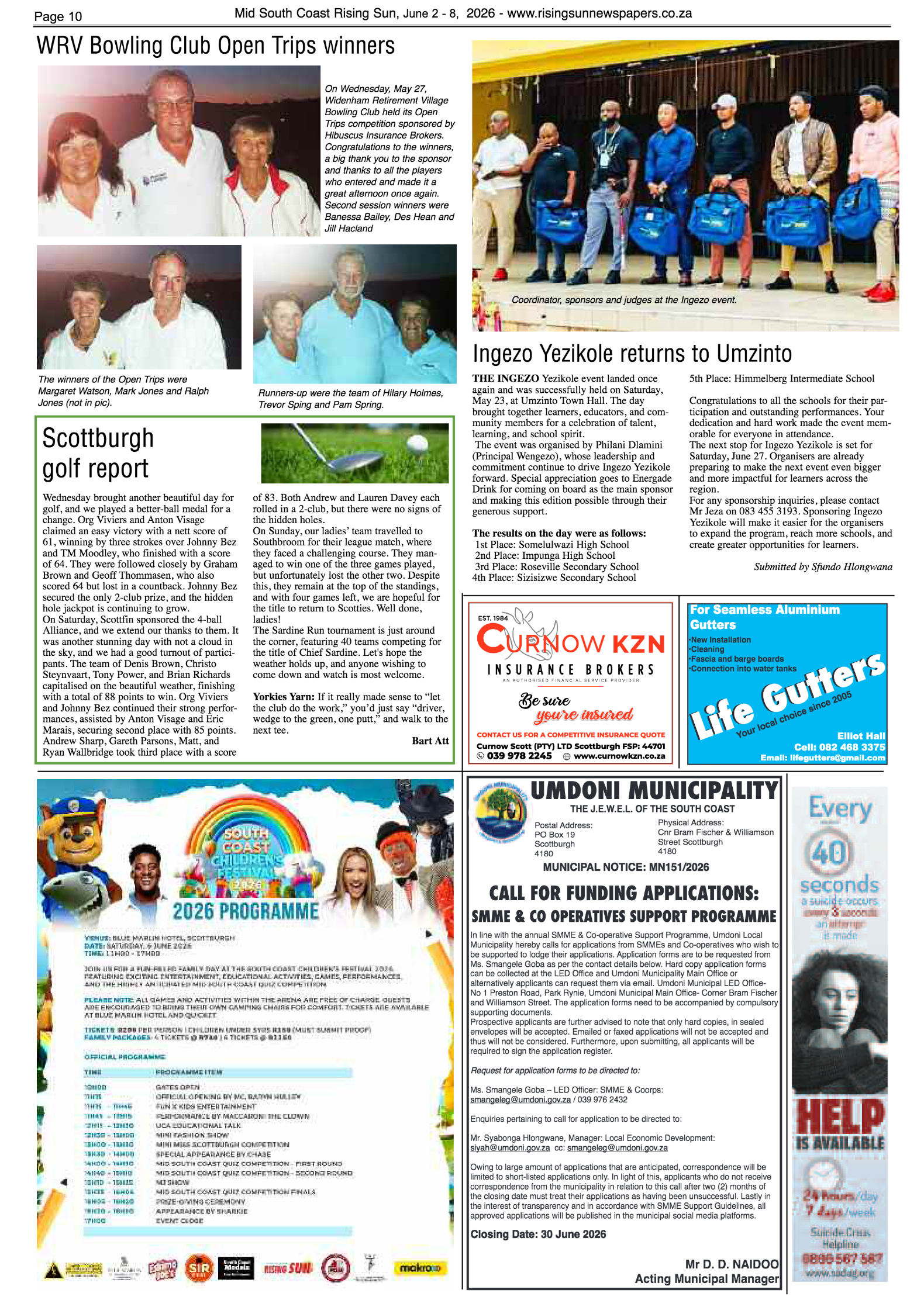 Mid South Coast Rising Sun E-Paper, June 2, 2026 page 10