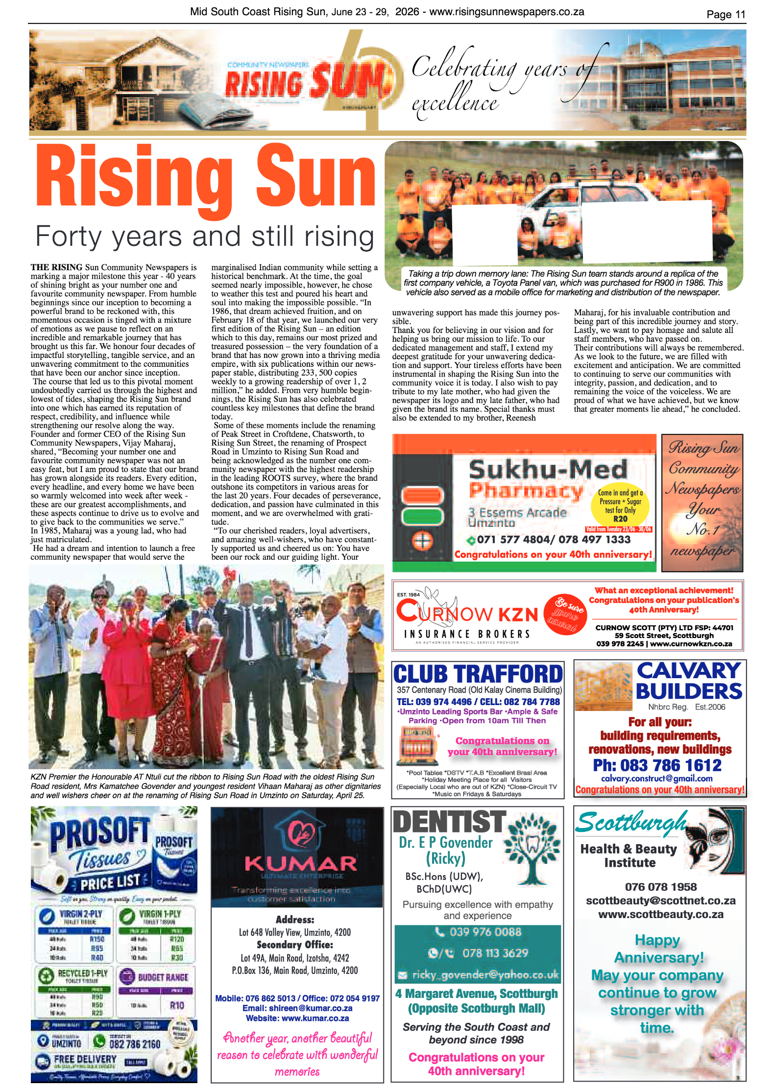 Mid South Coast Rising Sun E-Paper, June 23, 2026 page 11