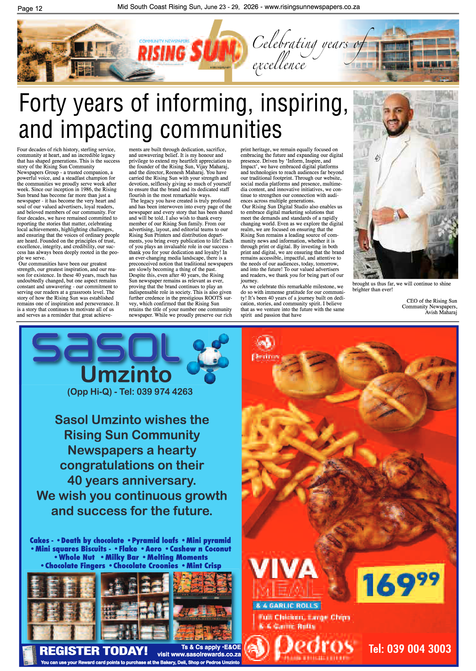 Mid South Coast Rising Sun E-Paper, June 23, 2026 page 12