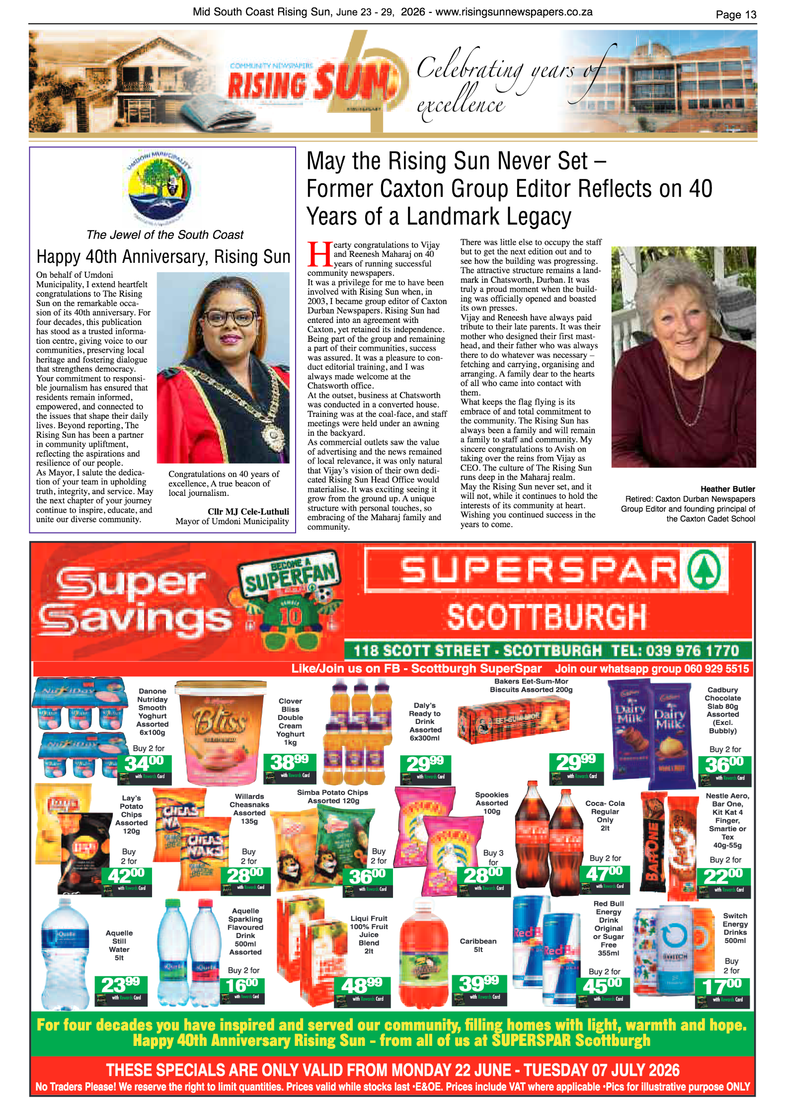 Mid South Coast Rising Sun E-Paper, June 23, 2026 page 13