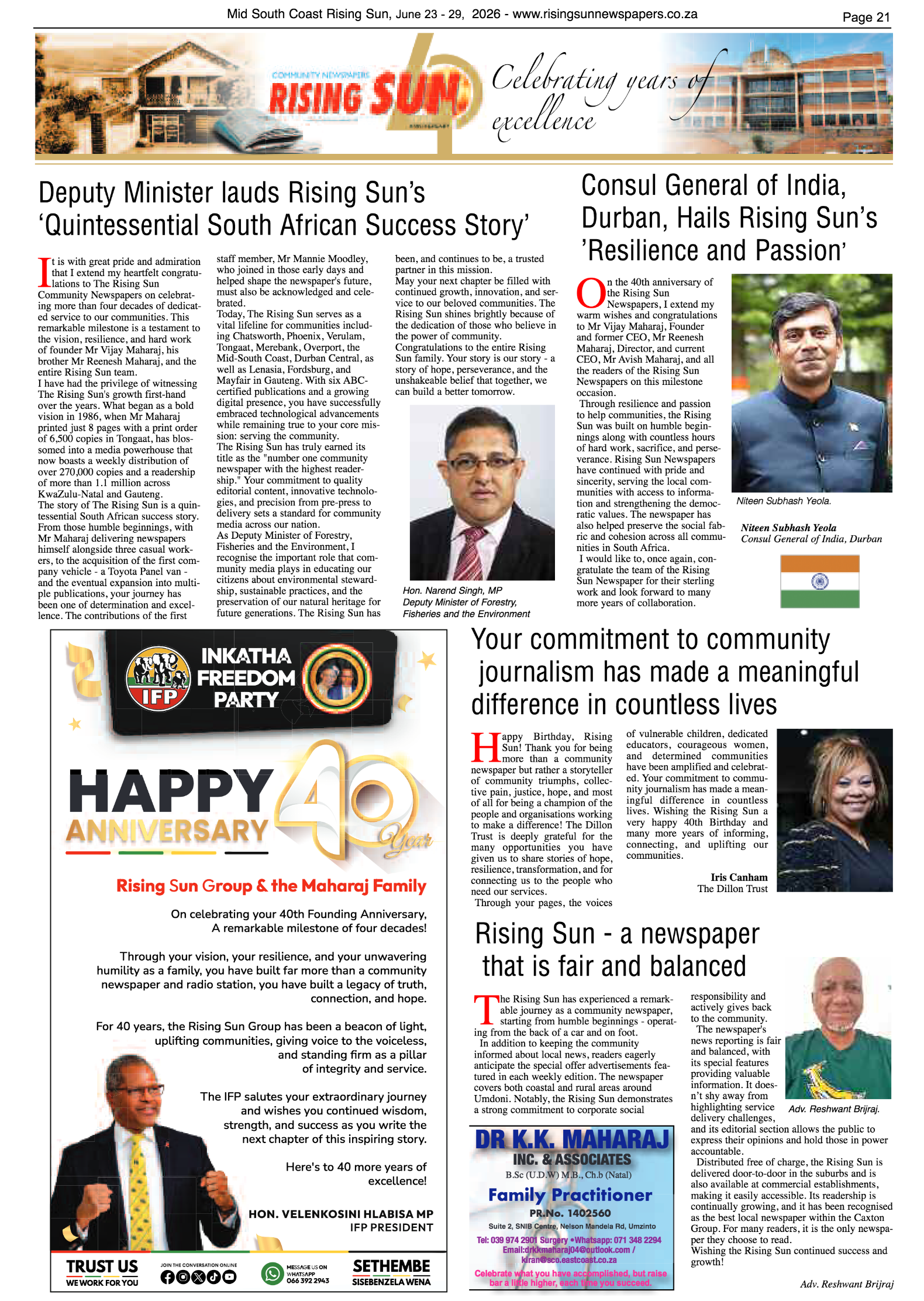 Mid South Coast Rising Sun E-Paper, June 23, 2026 page 21