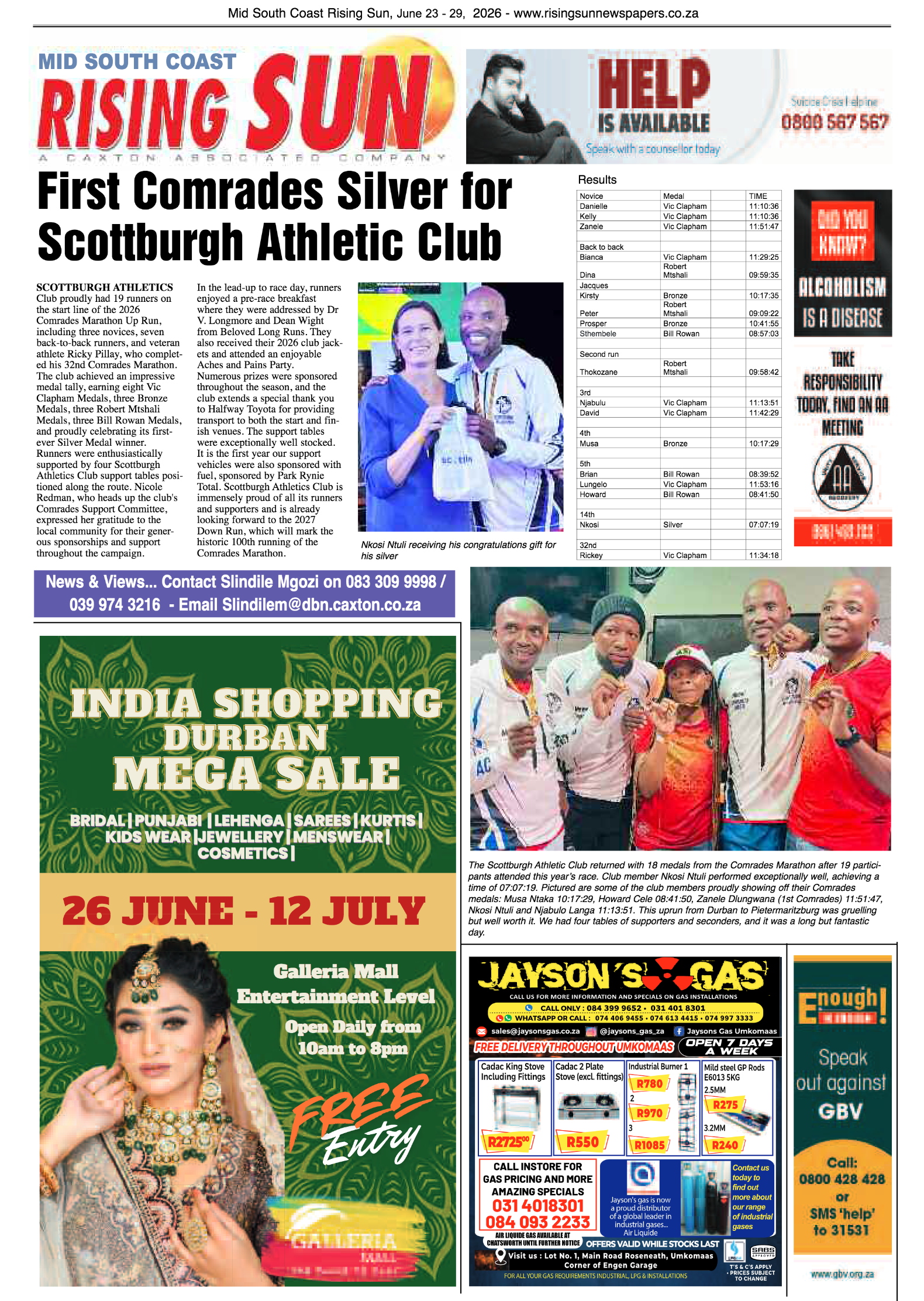 Mid South Coast Rising Sun E-Paper, June 23, 2026 page 24