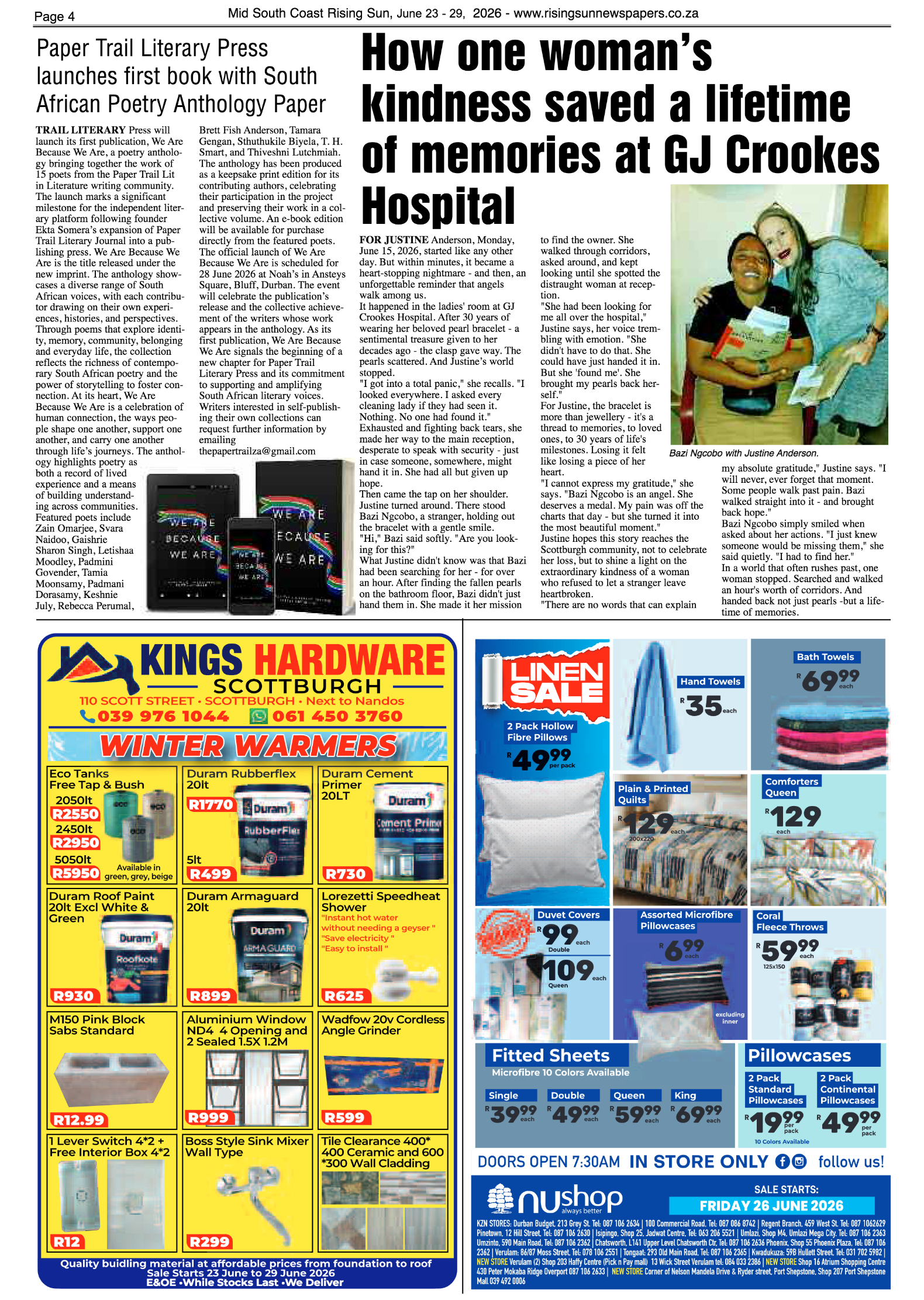 Mid South Coast Rising Sun E-Paper, June 23, 2026 page 4