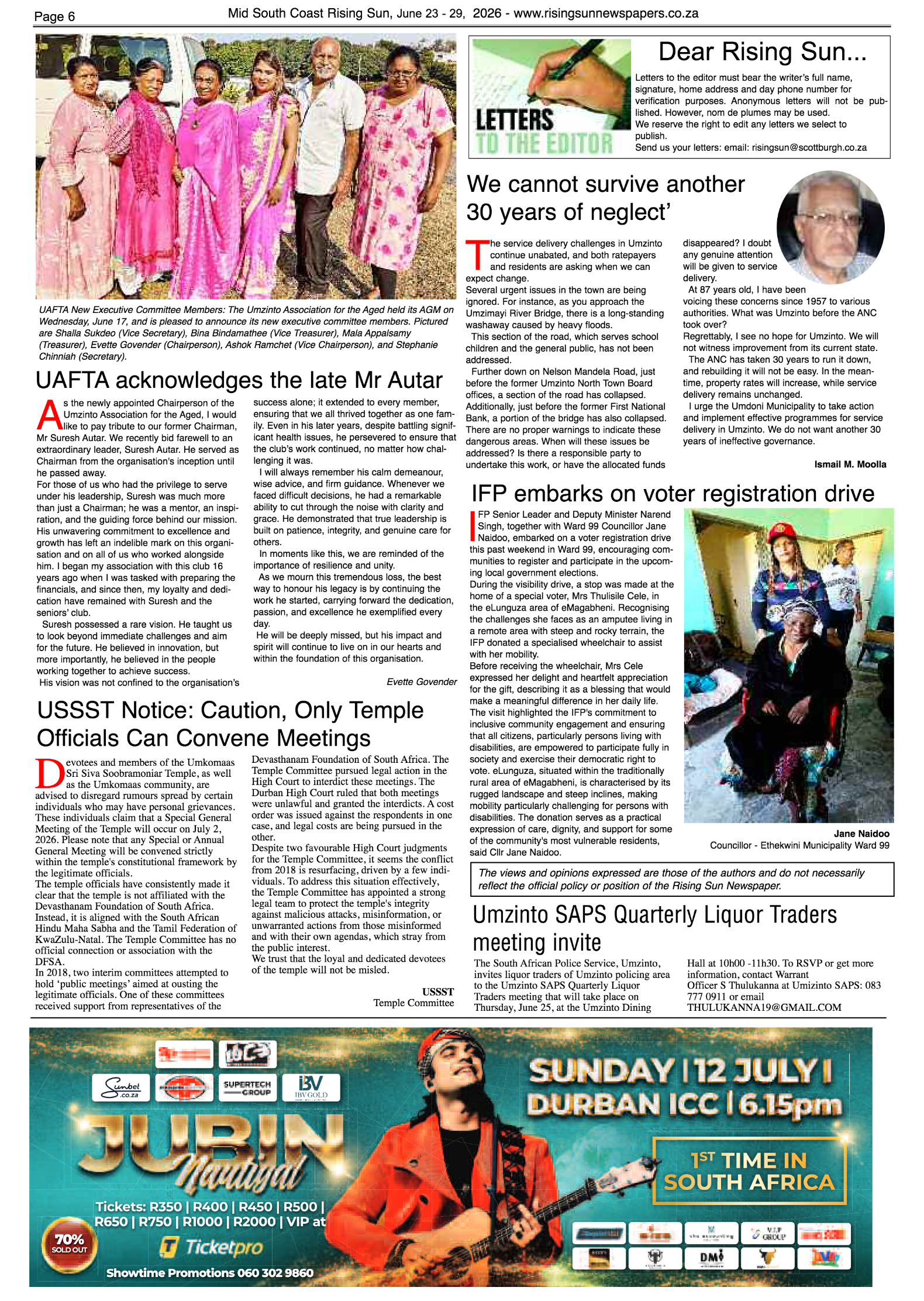 Mid South Coast Rising Sun E-Paper, June 23, 2026 page 6