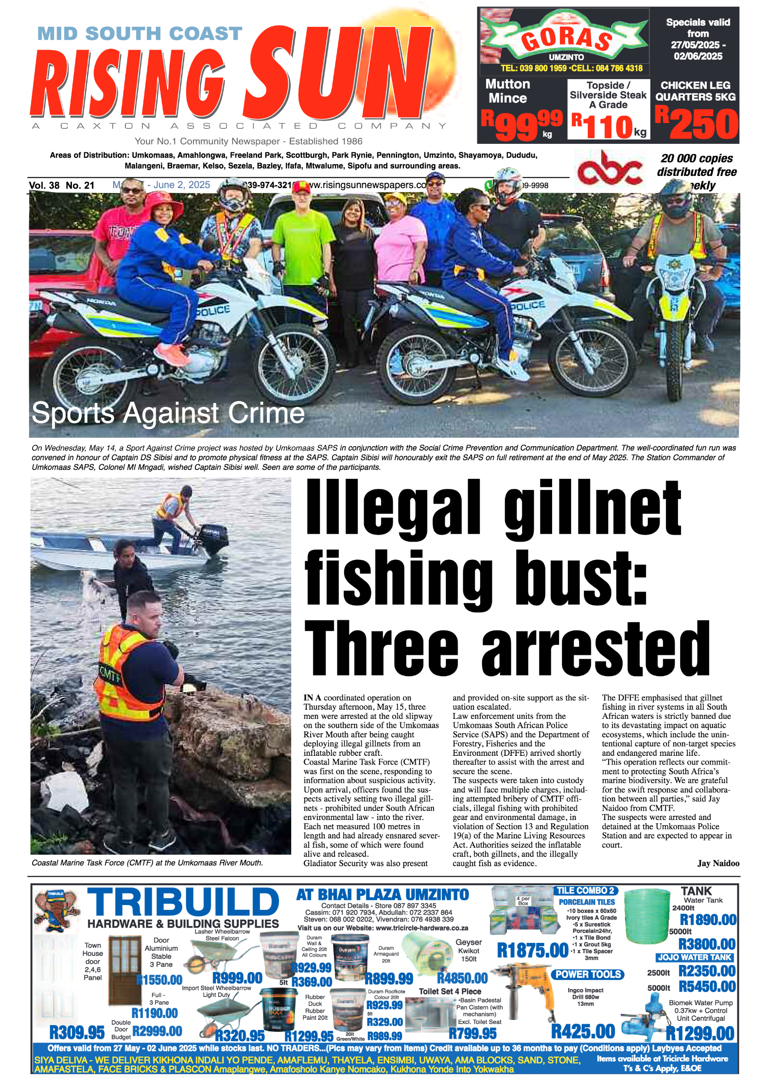Mid South Coast Rising Sun E-Paper, May 27, 2025 page 1