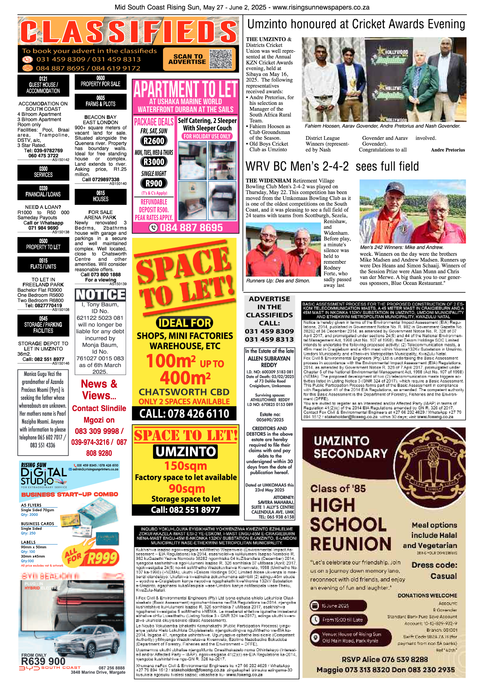 Mid South Coast Rising Sun E-Paper, May 27, 2025 page 11