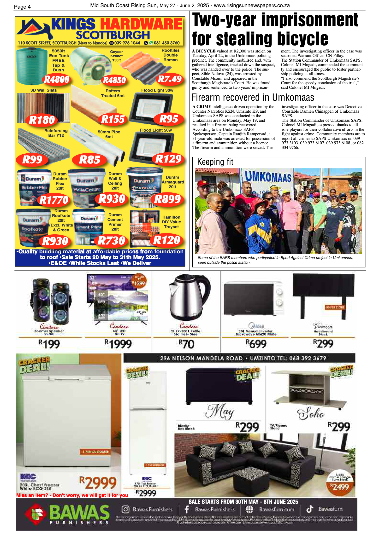 Mid South Coast Rising Sun E-Paper, May 27, 2025 page 4