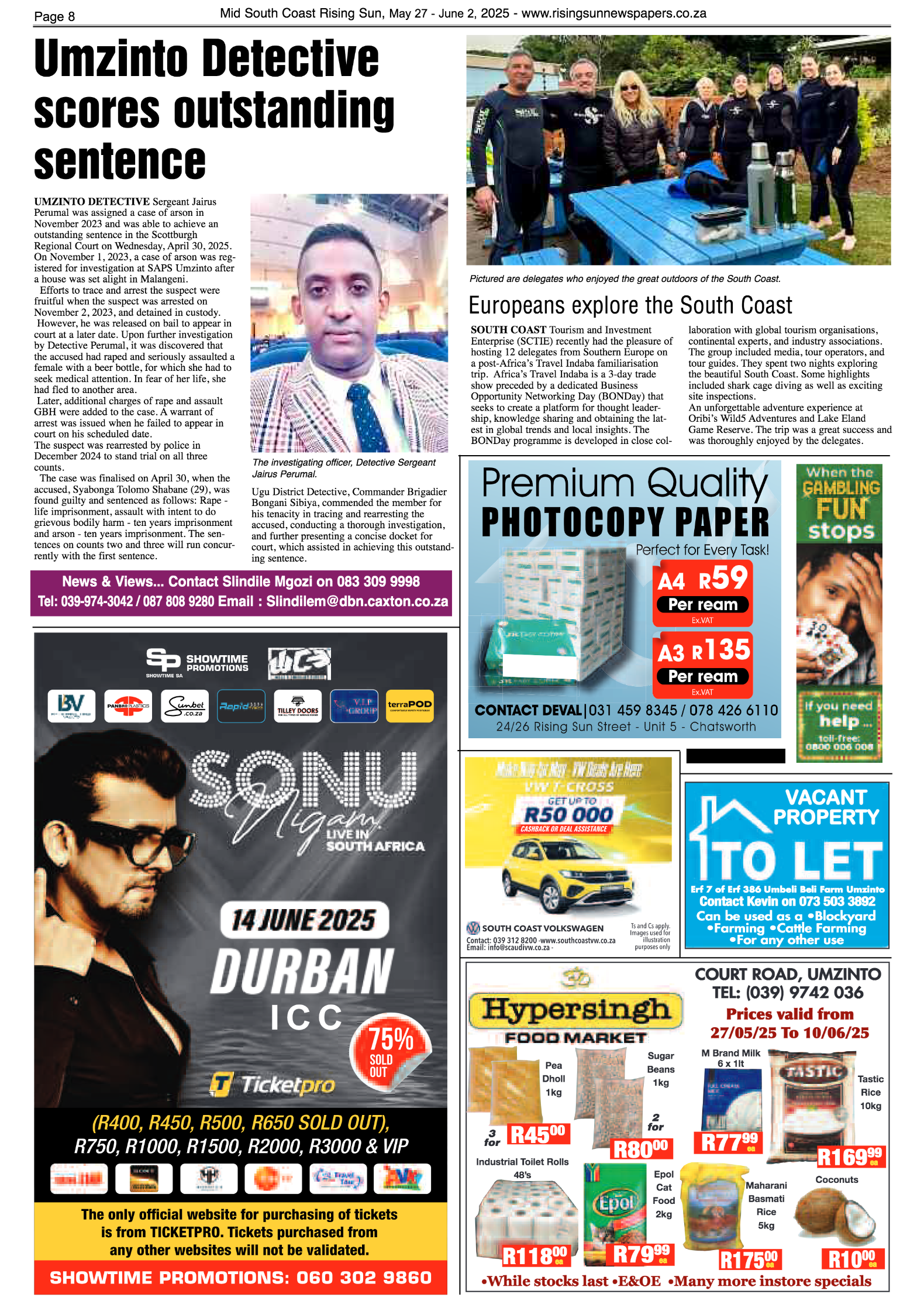 Mid South Coast Rising Sun E-Paper, May 27, 2025 page 8