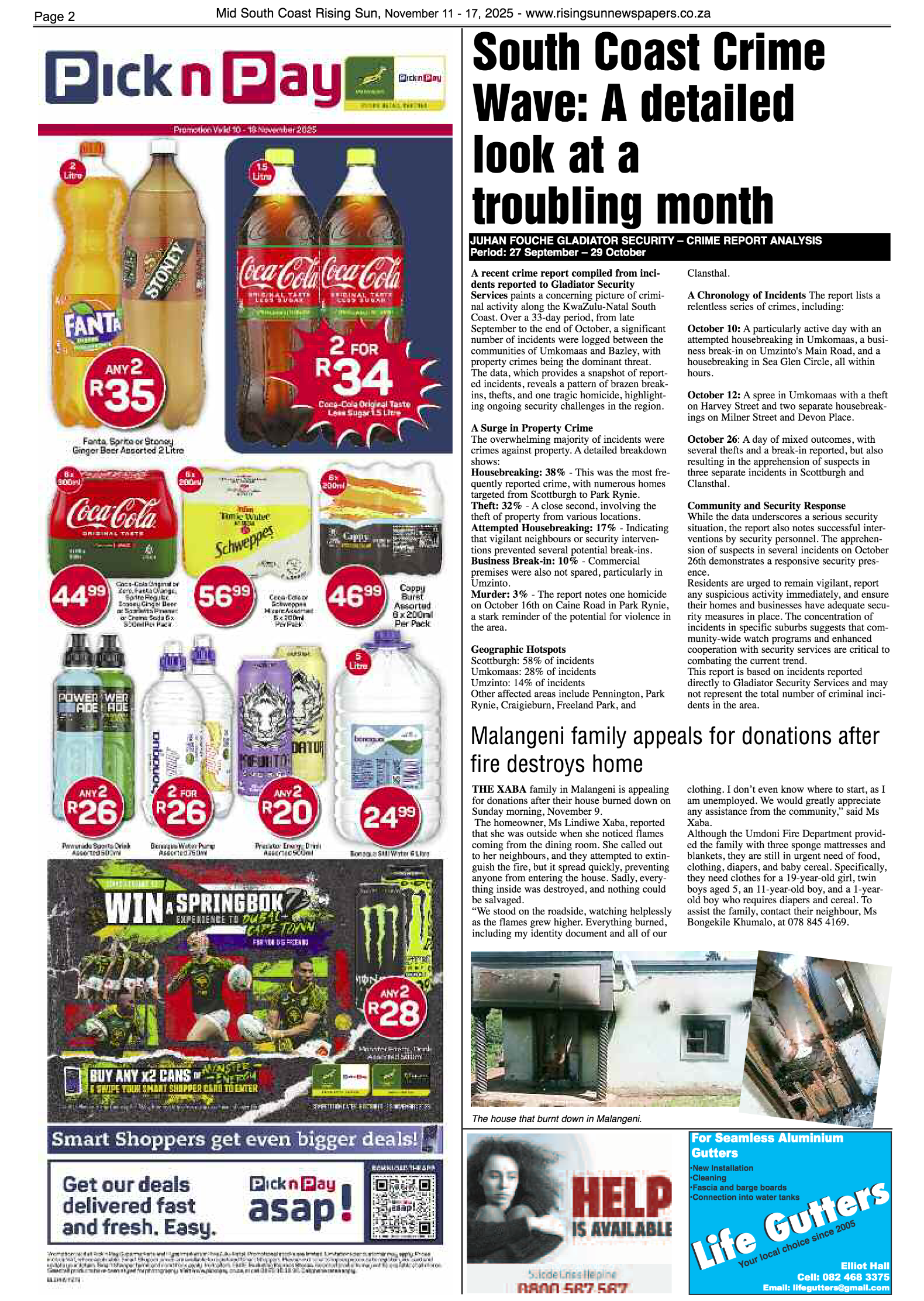 Rising Sun Mid South Coast November 11-17, 2025 page 2
