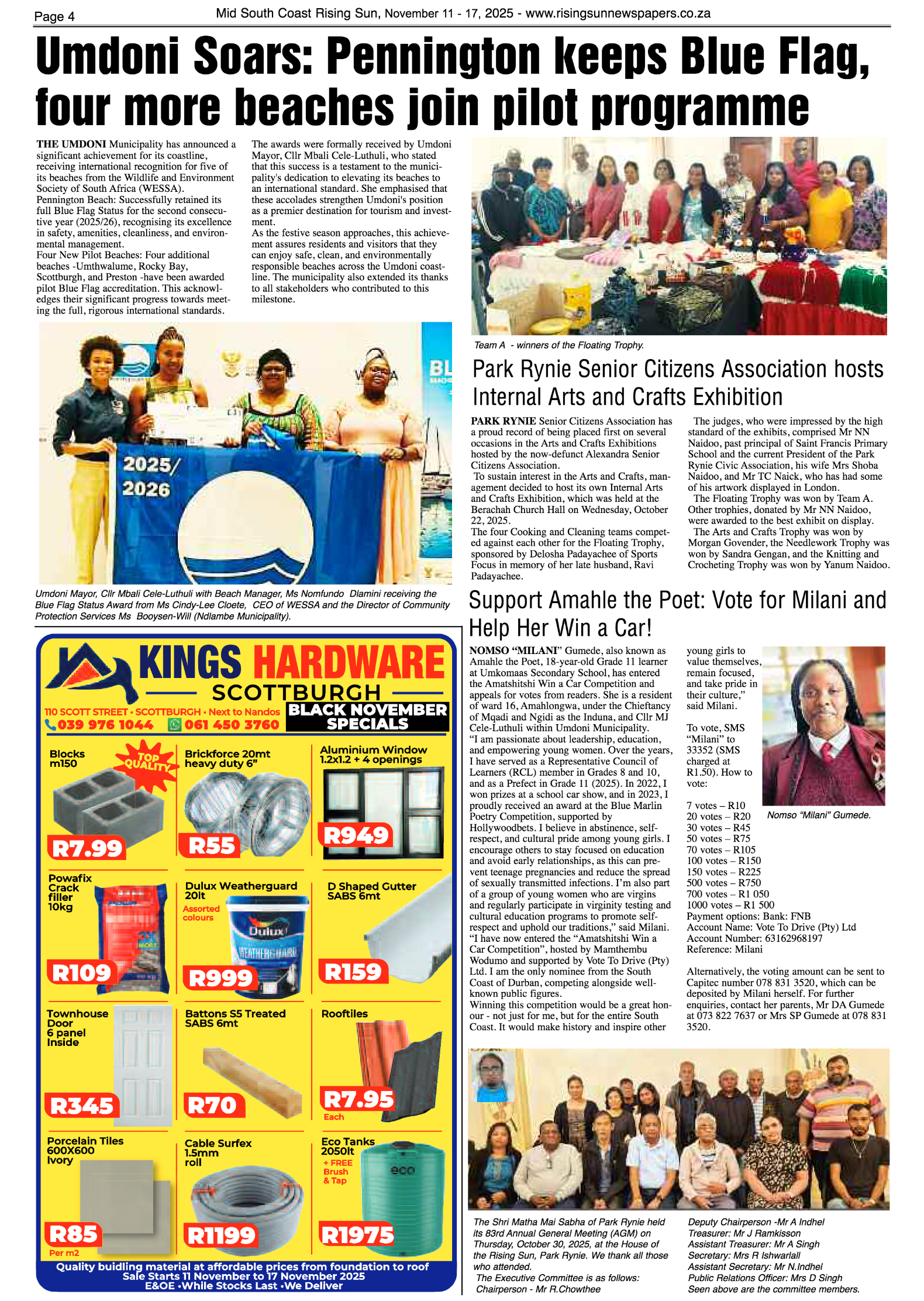Rising Sun Mid South Coast November 11-17, 2025 page 4