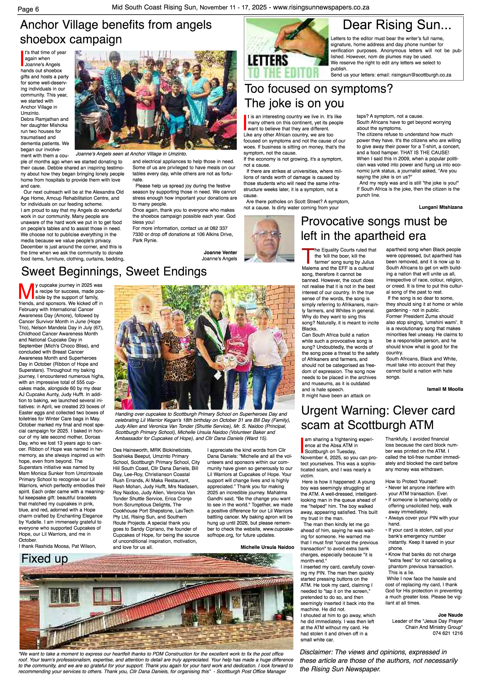 Rising Sun Mid South Coast November 11-17, 2025 page 6